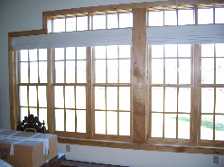 Bedroom wall of windows